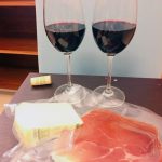 ナポリのホテルで晩酌