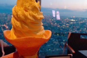 あべのハルカス限定！パイン飴ソフト♡