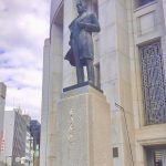 あさが来たの五代友厚像の場所(大阪証券取引所ビル前)