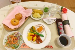 西川医院で無痛分娩！体験談＊病院食4日目の朝ごはん