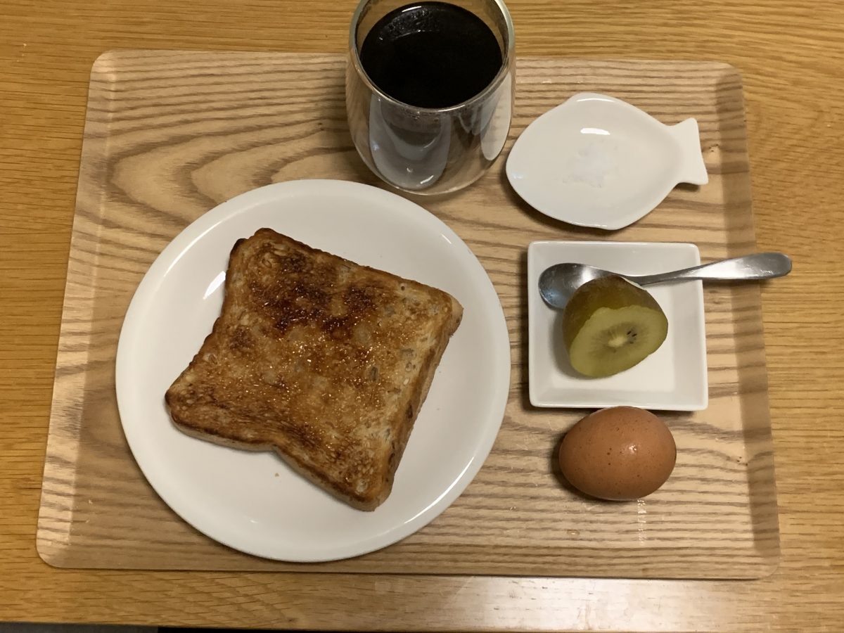 トーストの朝ごはん