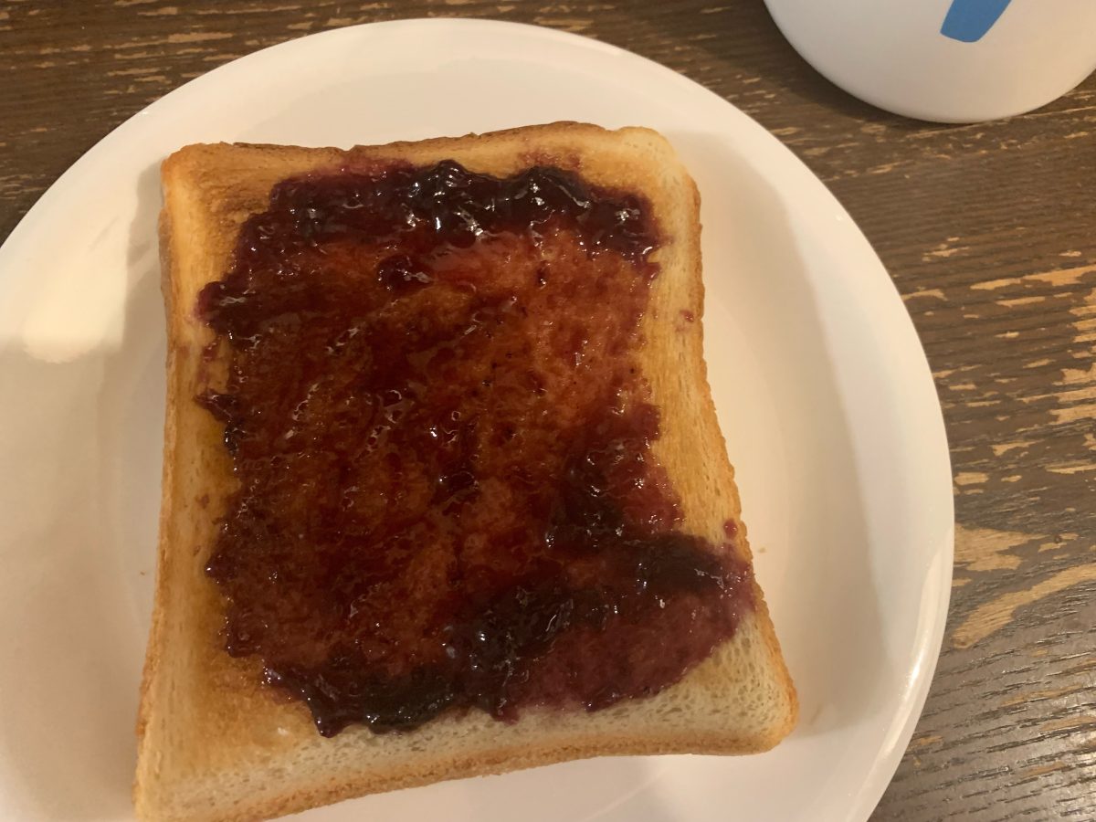 ブルーベリートースト