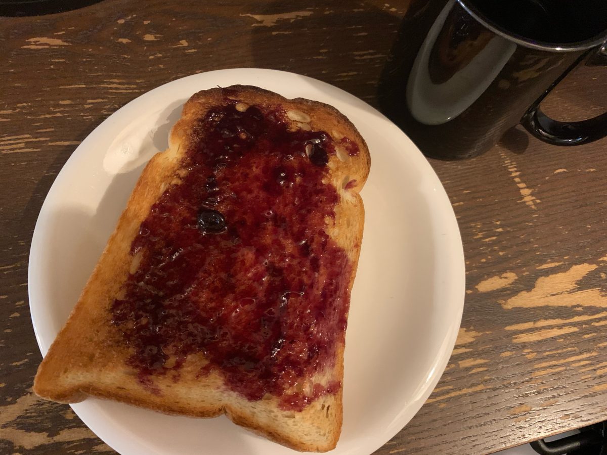 ブルーベリートースト
