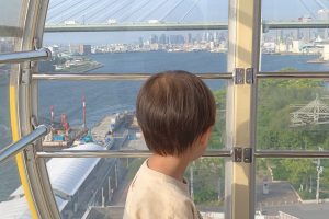 息子初めての観覧車@天保山大観覧車