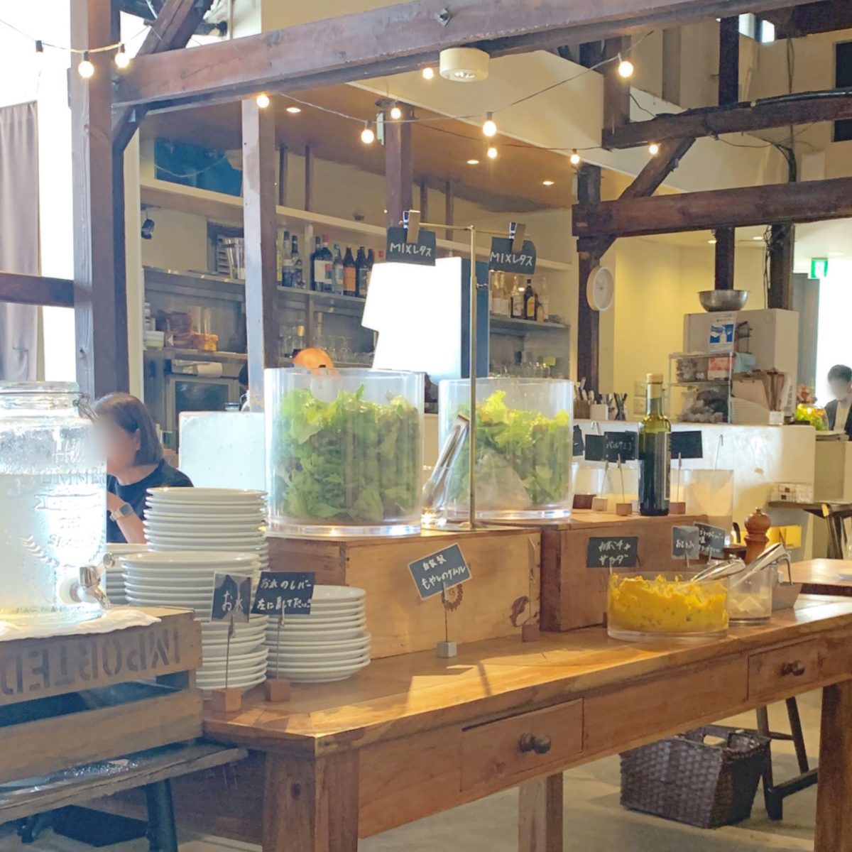 サラダバーが嬉しい♡『CAFE CHARBON』でランチ@四ツ橋