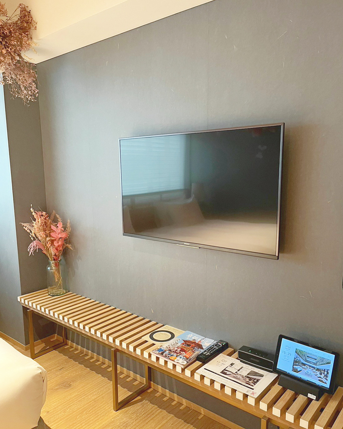 宿泊ブログ❁GOOD NATURE HOTEL KYOTOのピンクのドライフラワールームに泊まりました