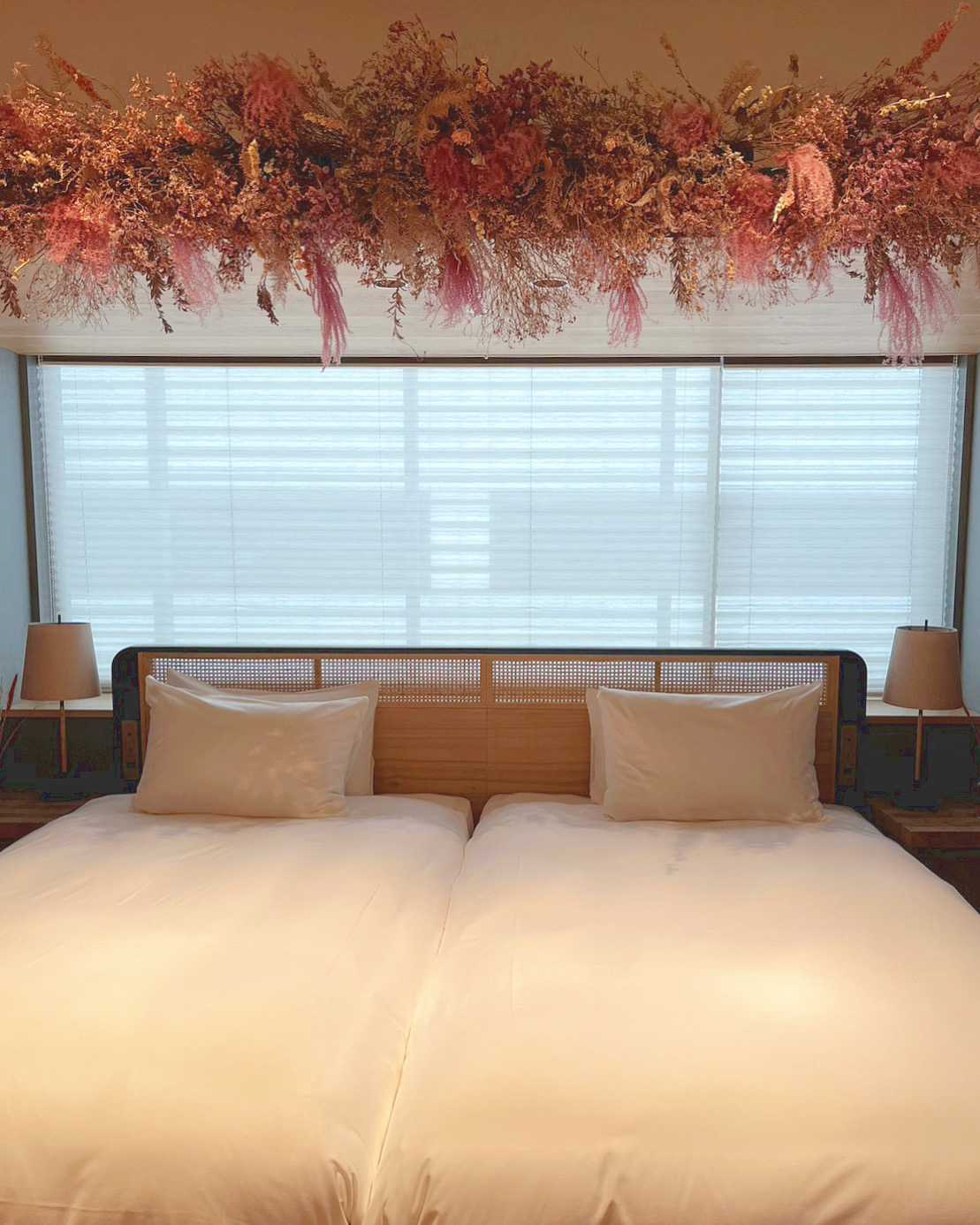 宿泊ブログ❁GOOD NATURE HOTEL KYOTOのピンクのドライフラワールームに泊まりました