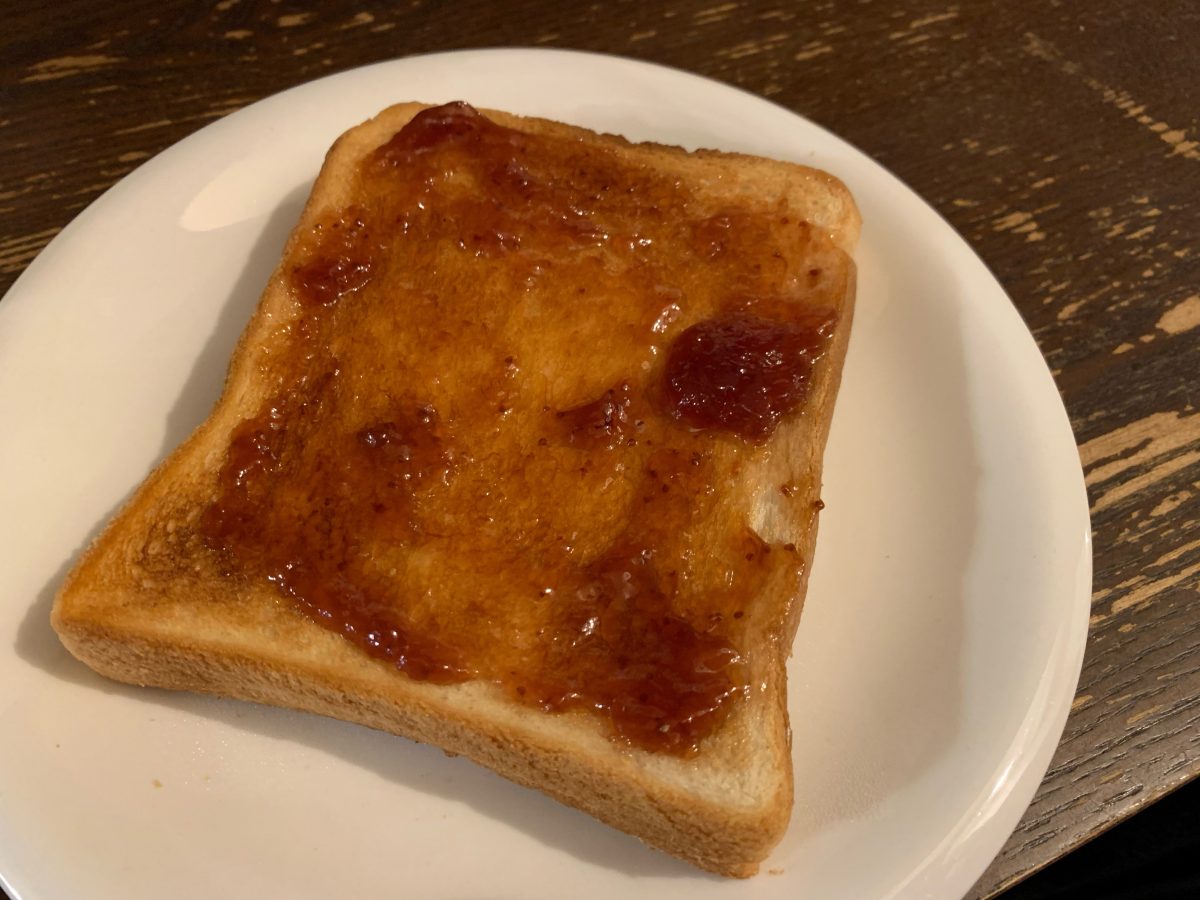 いちごジャムトースト